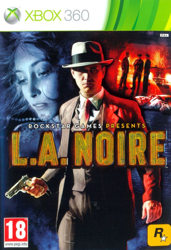 Front Cover for L.A. Noire (Xbox 360) (includes vouchers for "A Slip of the Tongue" (DLC) and the soundtrack)