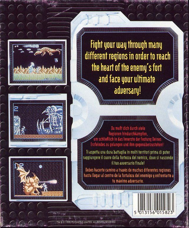 Back Cover for Shadow of the Beast (Commodore 64)