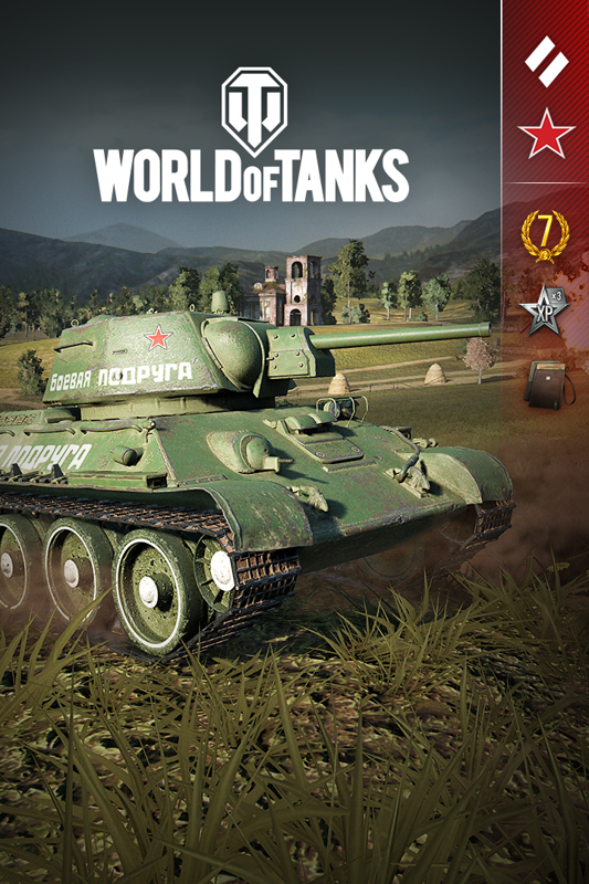 Front Cover for World of Tanks: Fighting Girlfriend T-34 Ultimate (Xbox One) (download release)