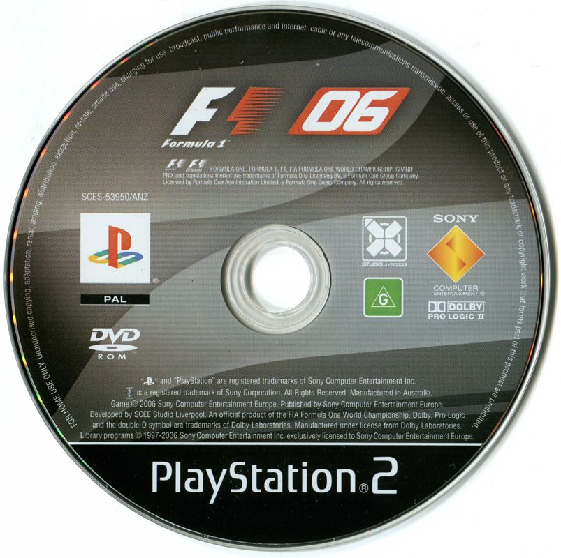 Media for Formula One 06 (PlayStation 2)