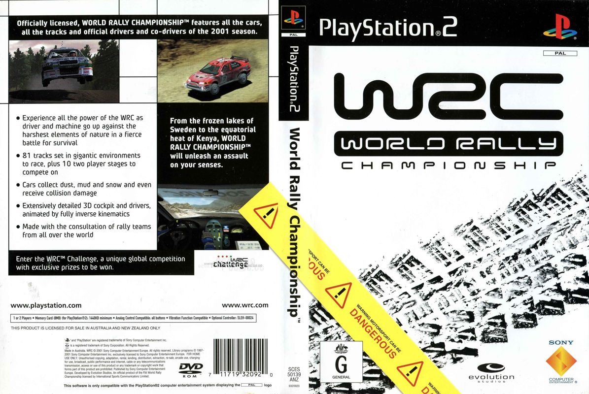 WRC World Rally Championship cover or packaging material - MobyGames