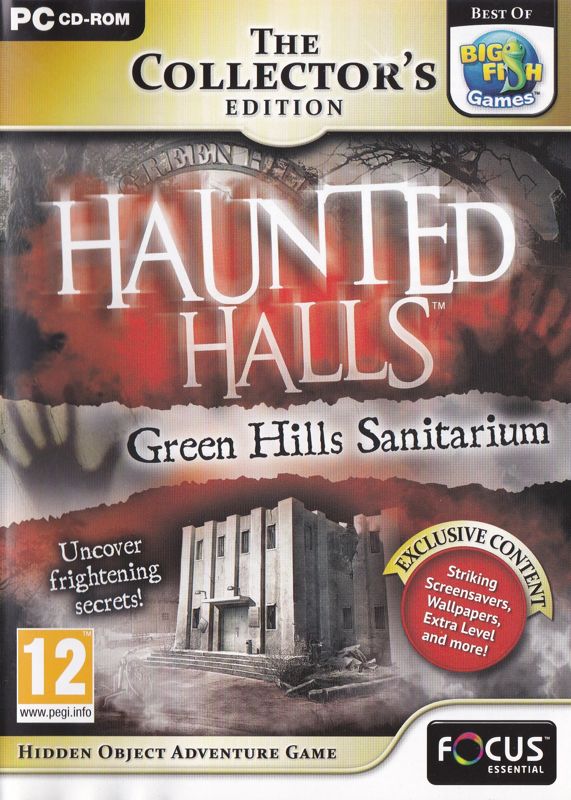 Front Cover for Haunted Halls: Green Hills Sanitarium (Collector's Edition) (Windows) (Focus Essential release)