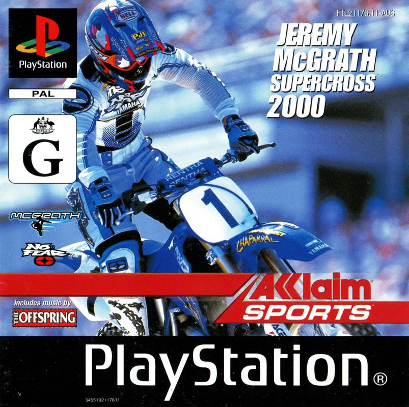 Front Cover for Jeremy McGrath Supercross 2000 (PlayStation)