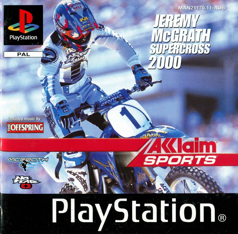 Manual for Jeremy McGrath Supercross 2000 (PlayStation): Front