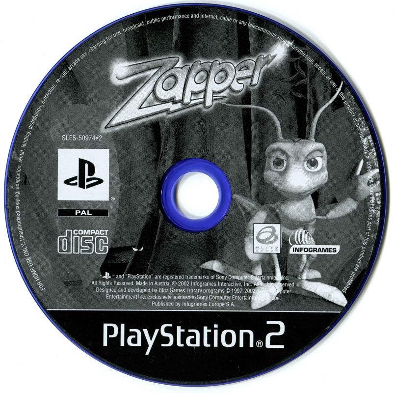 Media for Zapper: One Wicked Cricket! (PlayStation 2)