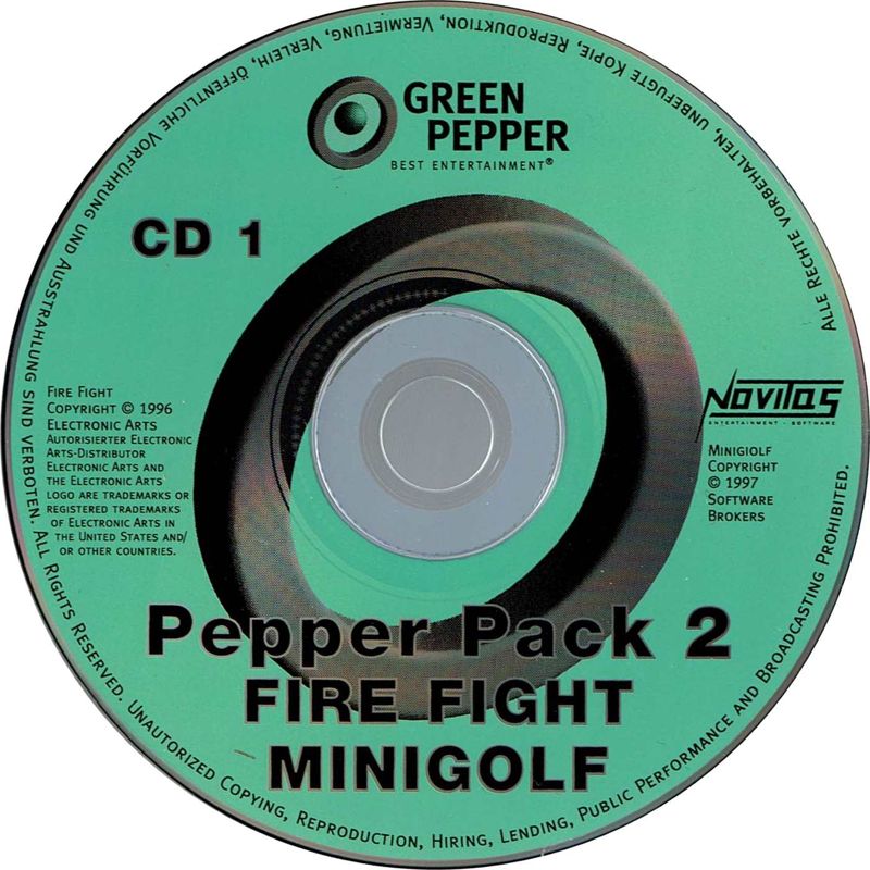 Media for Pepper Pack 2 (Windows): Disc 1 - Fire Fight & Minigolf