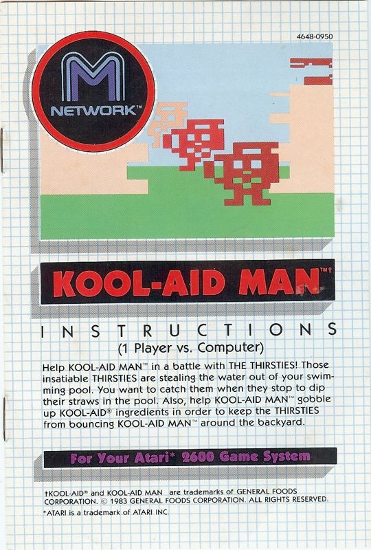 Manual for Kool-Aid Man (Atari 2600)