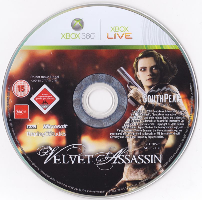 Media for Velvet Assassin (Xbox 360)