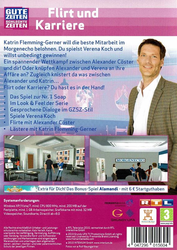 Back Cover for Gute Zeiten, Schlechte Zeiten: Flirt und Karriere (Windows)