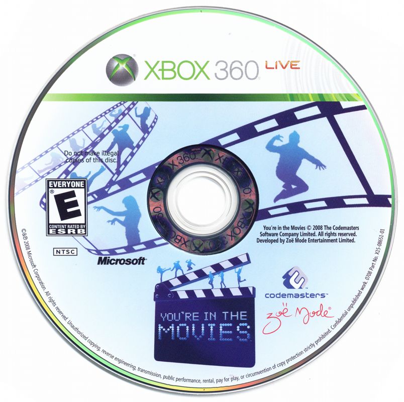 Media for You're in the Movies (Xbox 360)