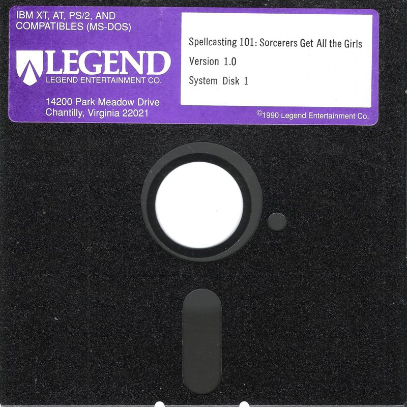 Media for Spellcasting 101: Sorcerers get all the Girls (DOS) (Version 1.0 release): Disk (1/9) : 1-3 : System Disk 4-9 : Picture / Music Disk