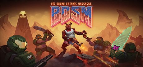 Front Cover for BDSM: Big Drunk Satanic Massacre (Windows) (Steam release)