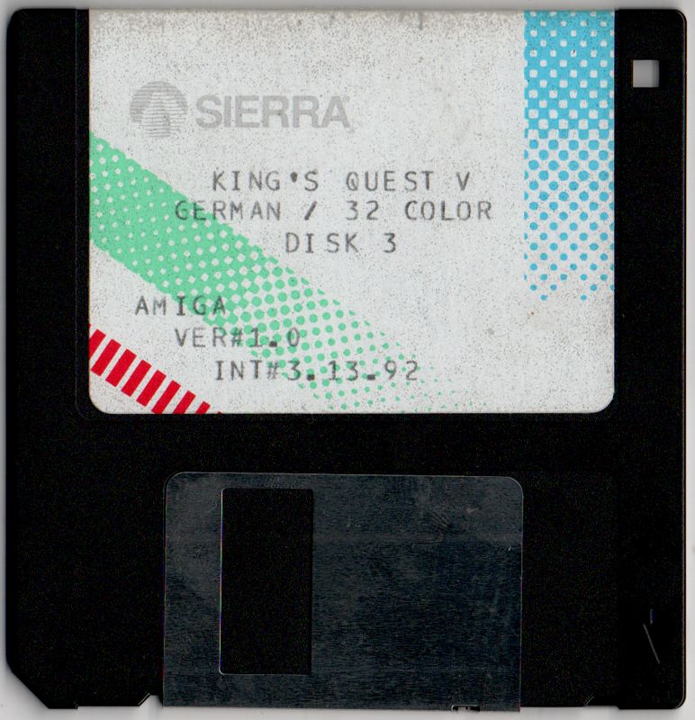 Media for King's Quest V: Absence Makes the Heart Go Yonder! (Amiga): Disk 3