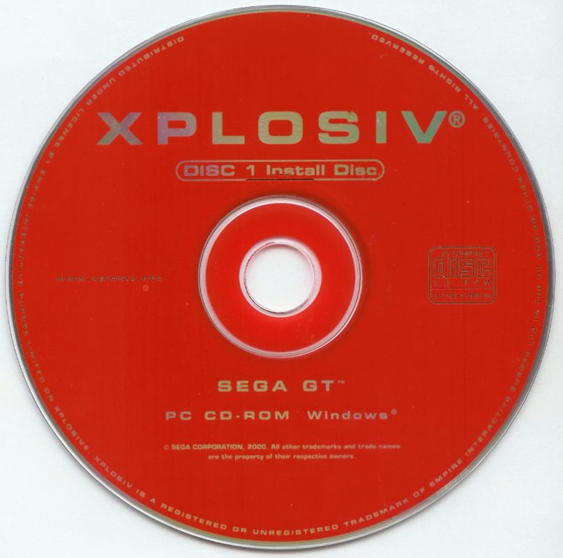 Media for Sega GT (Windows) (Xplosiv release): Disc 1/2