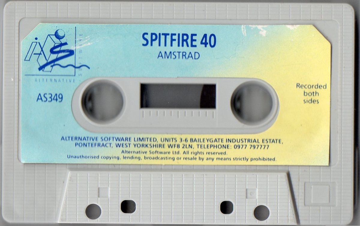 Media for Spitfire '40 (Amstrad CPC) (Alternative Software budget reissue)