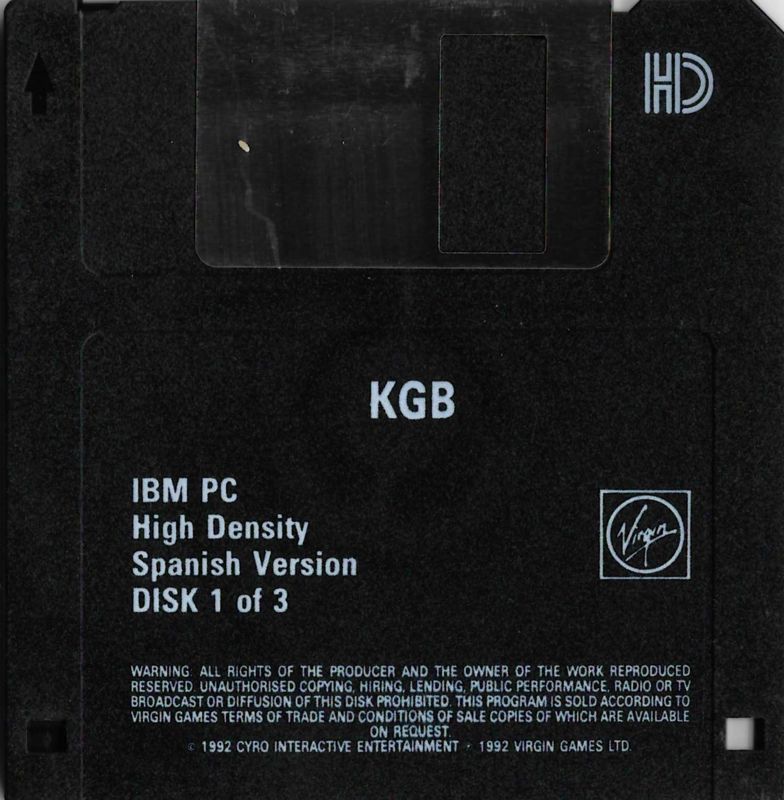 Media for KGB (DOS): Disk 1