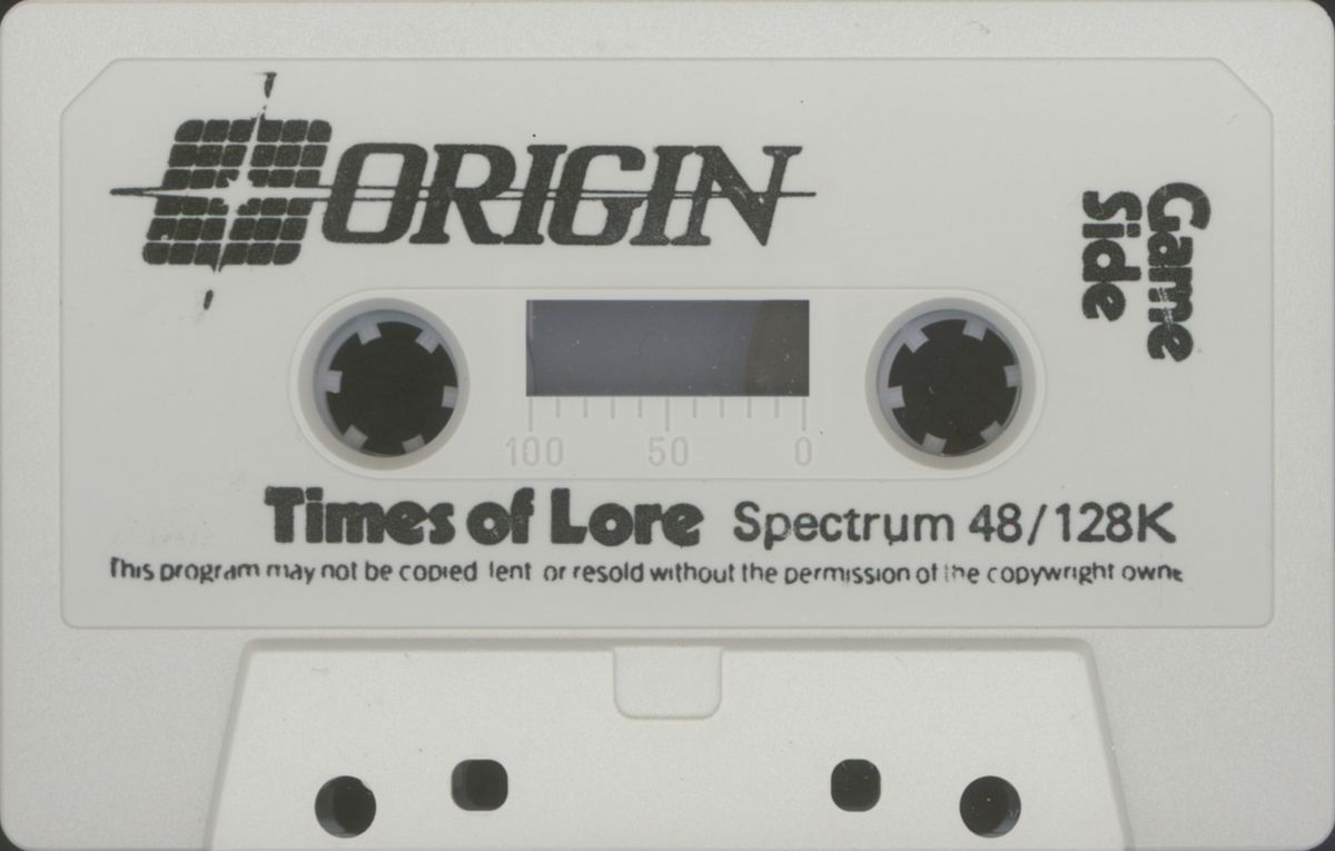 Media for Times of Lore (ZX Spectrum): Game side
