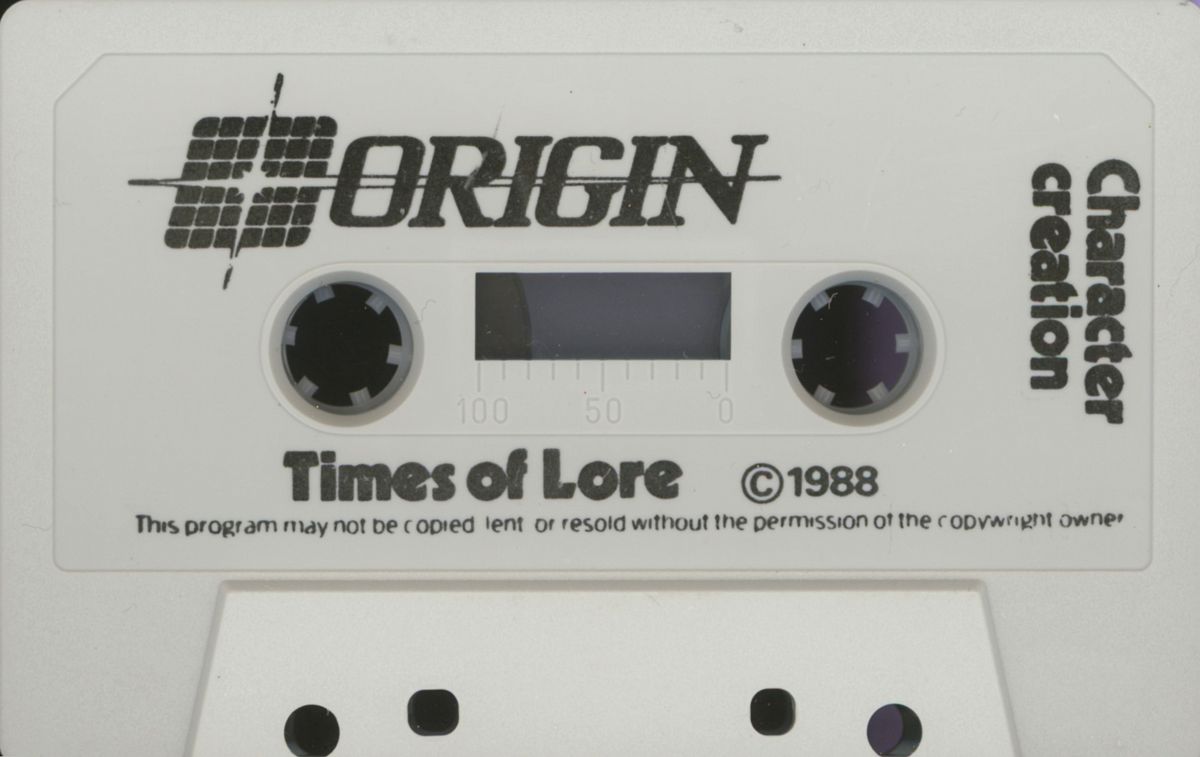 Media for Times of Lore (ZX Spectrum): Character creation side