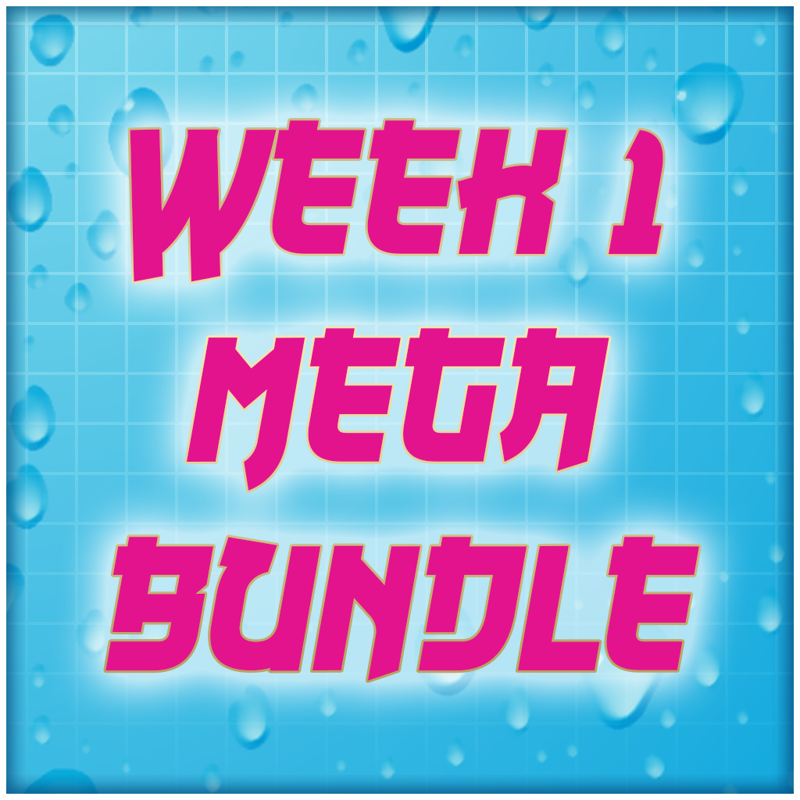 Front Cover for Senran Kagura: Peach Beach Splash - Week One Mega Bundle (PlayStation 4) (download release)