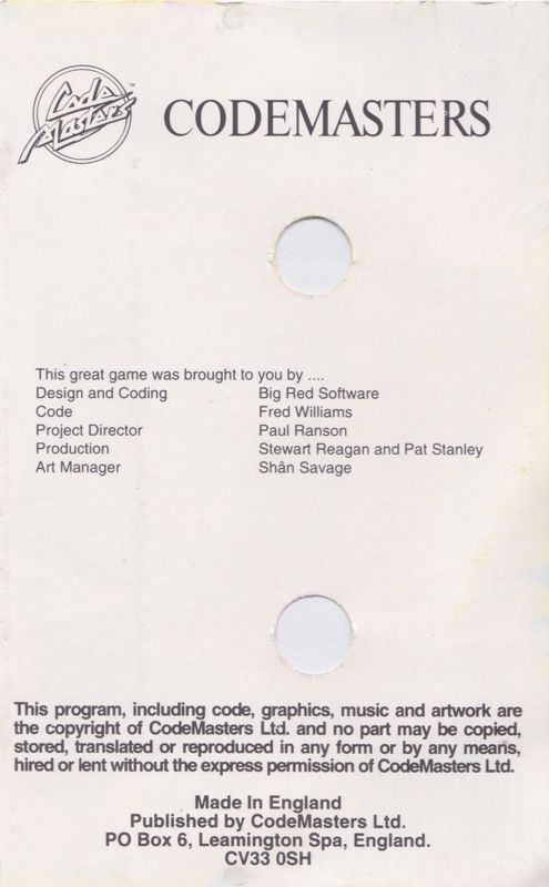 Inside Cover for Grell and Fella (ZX Spectrum)