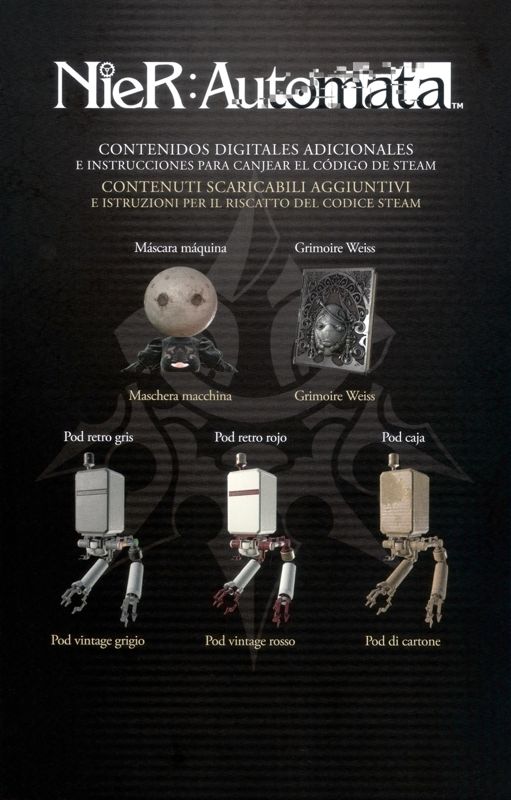 NieR Automata (Day One Edition) cover or packaging material MobyGames