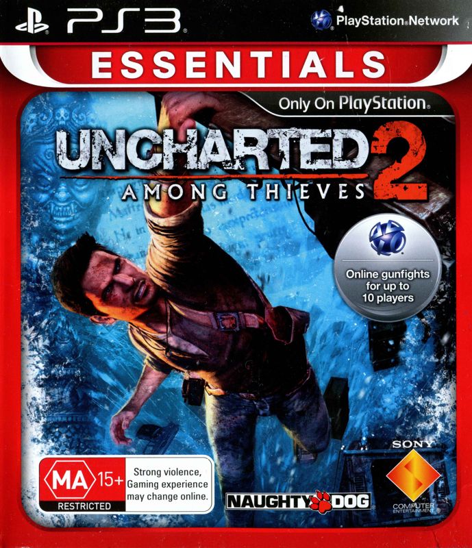 Front Cover for Uncharted 2: Among Thieves (PlayStation 3) (Essentials release)