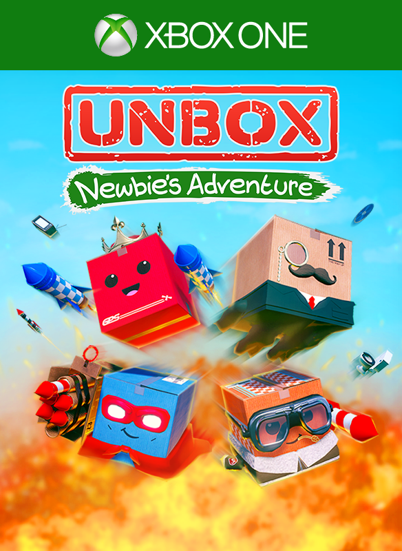 Front Cover for Unbox: Newbie's Adventure (Xbox One) (download release): 1st version