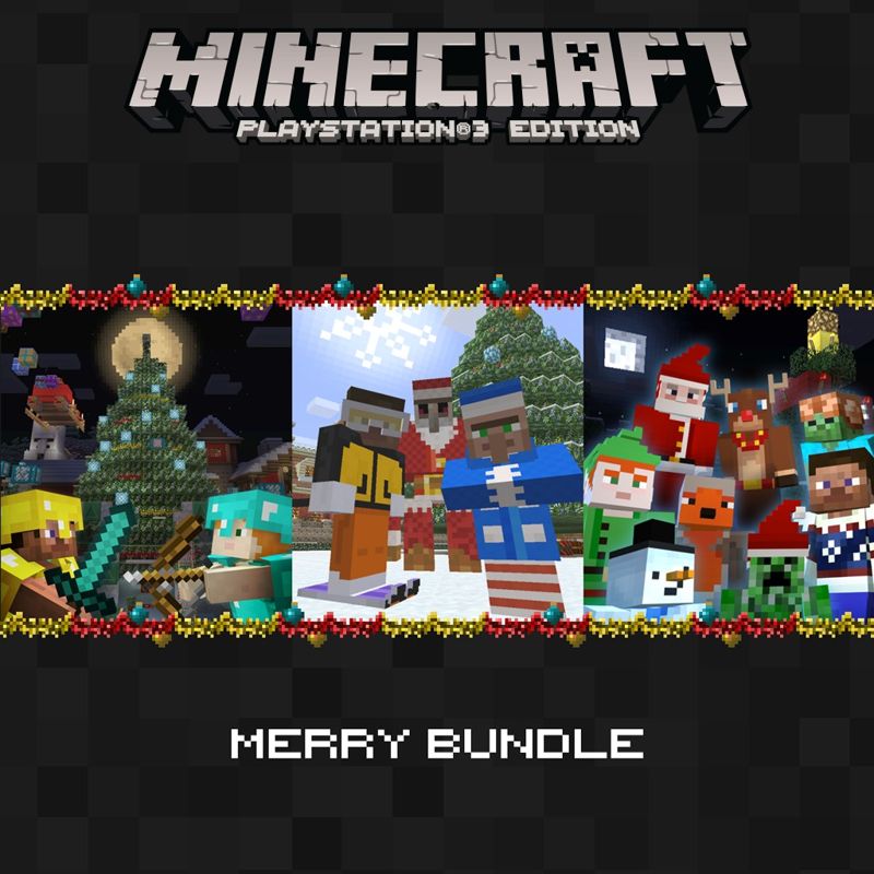 Front Cover for Minecraft: Xbox One Edition - Merry Bundle (PlayStation 3) (download release)