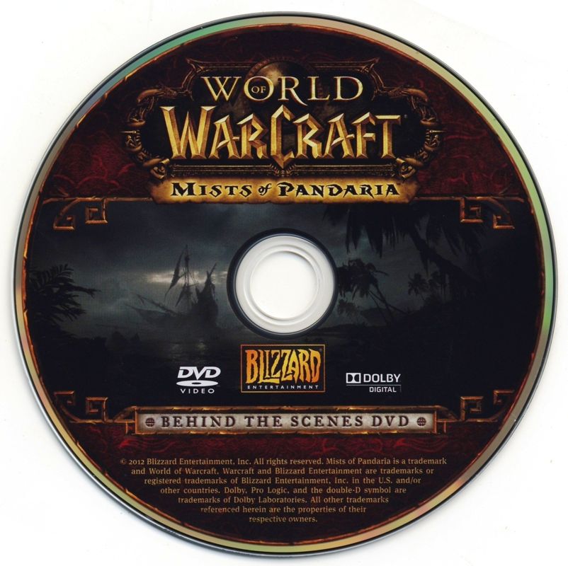 Extras for World of WarCraft: Mists of Pandaria (Collector's Edition) (Macintosh and Windows): Making of Video - DVD Disc