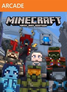 Front Cover for Minecraft: Xbox One Edition - Halo Mash-up (Xbox 360) (download release)