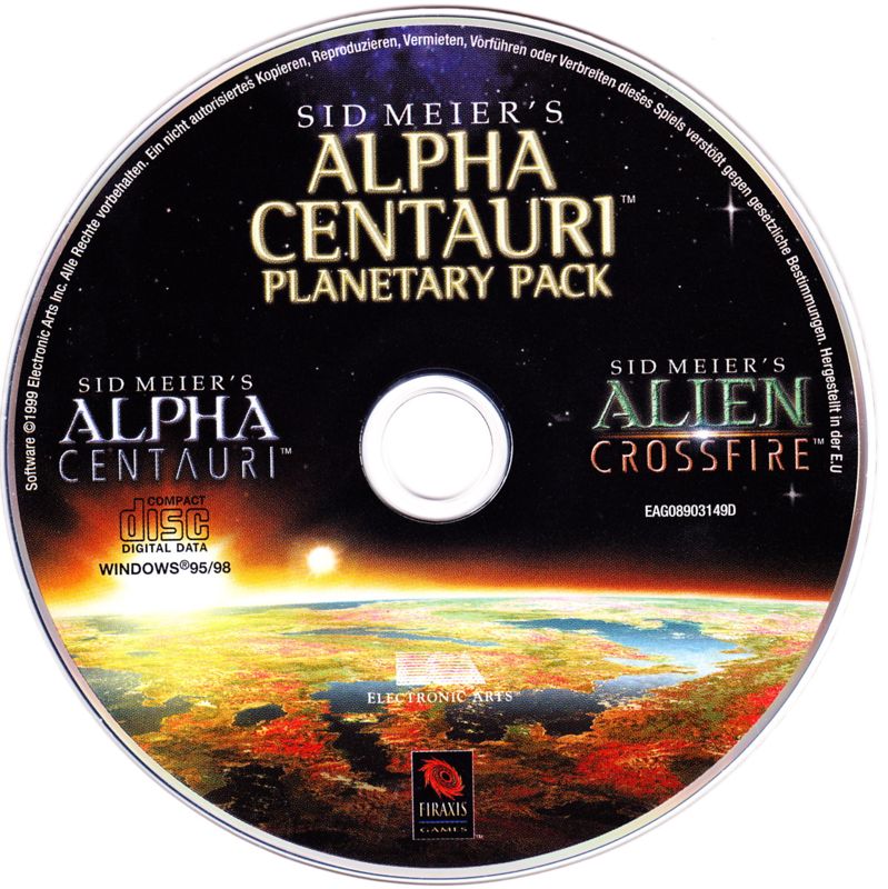 Media for Sid Meier's Alpha Centauri: Planetary Pack (Windows)