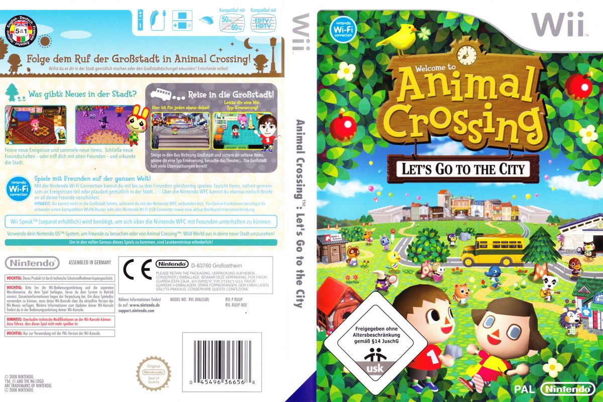 Full Cover for Animal Crossing: City Folk (Wii)