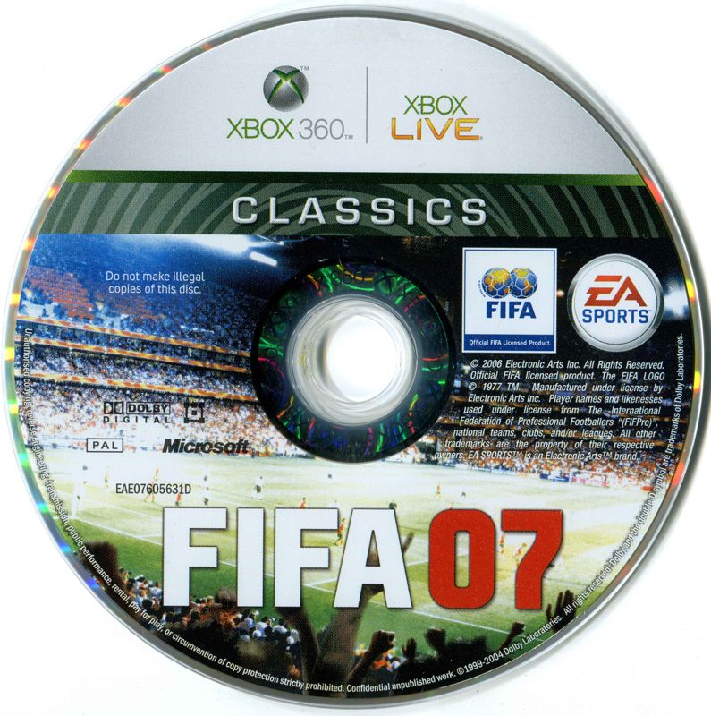 Fifa Soccer 07 Cover Or Packaging Material Mobygames