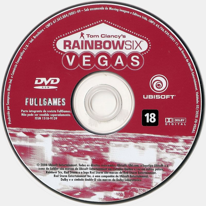 Media for Tom Clancy's Rainbow Six: Vegas (Windows) (Fullgames #94 covermount)