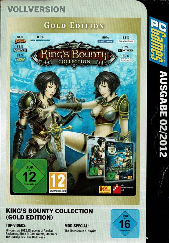 Front Cover for King's Bounty: Collection - Gold Edition (Windows) (PC Games 02/2012 covermount (USK 16 Version))