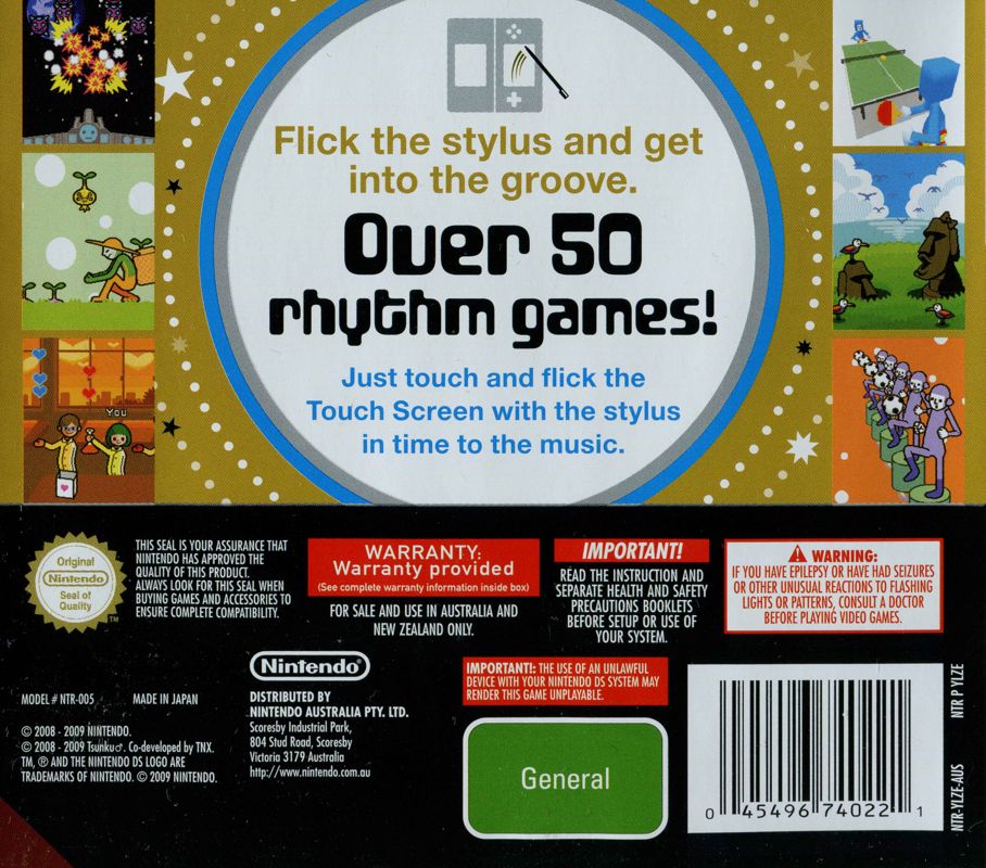Rhythm Heaven cover or packaging material MobyGames