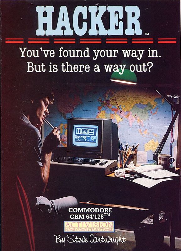 Front Cover for Hacker (Commodore 64) (European plastic box)
