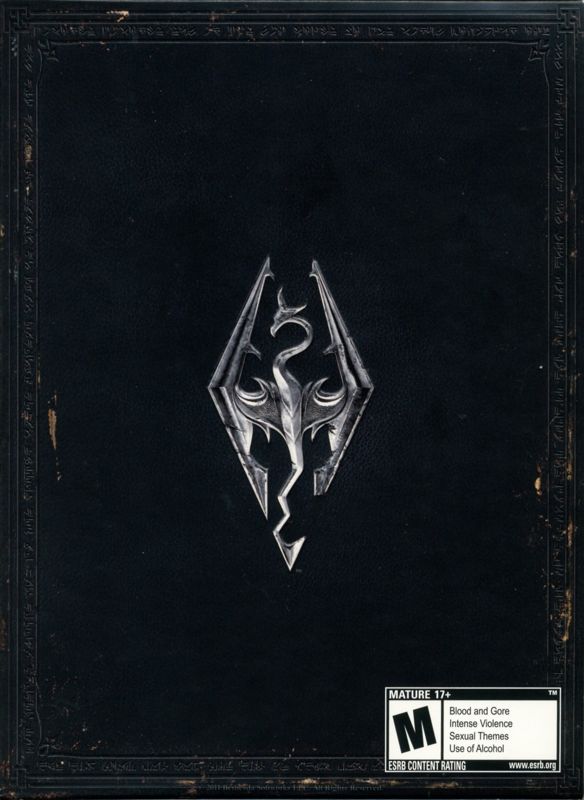 Other for The Elder Scrolls V: Skyrim (Collector's Edition) (PlayStation 3): Cardboard Sleeve - Back