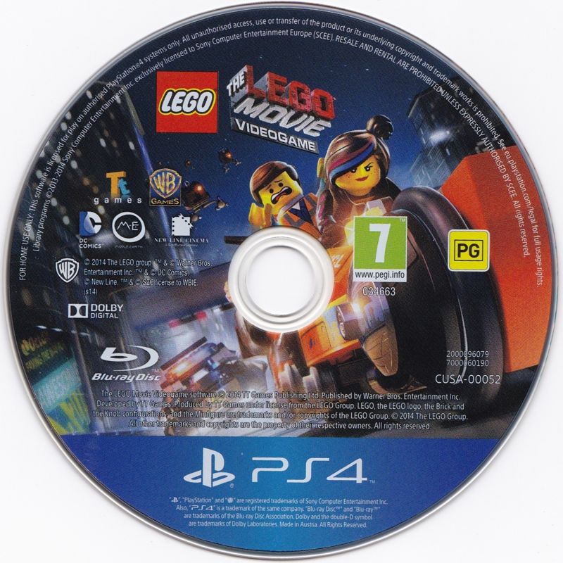 Media for The LEGO Movie Videogame + The LEGO Movie 3D: Double Pack (PlayStation 4): Game