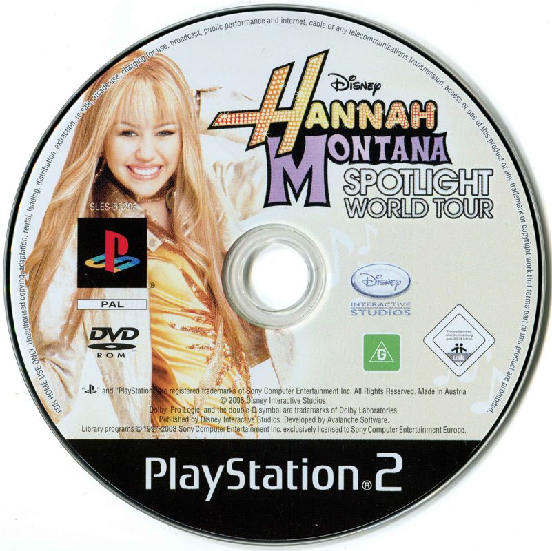 Media for Hannah Montana: Spotlight World Tour (PlayStation 2)
