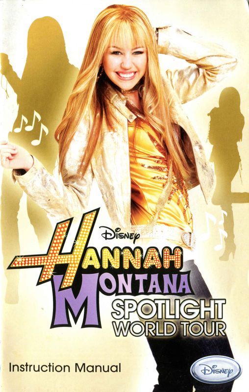 Manual for Hannah Montana: Spotlight World Tour (PlayStation 2): Front