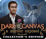 Front Cover for Dark Canvas: A Murder Exposed (Collector's Edition) (Windows) (Big Fish Games release)