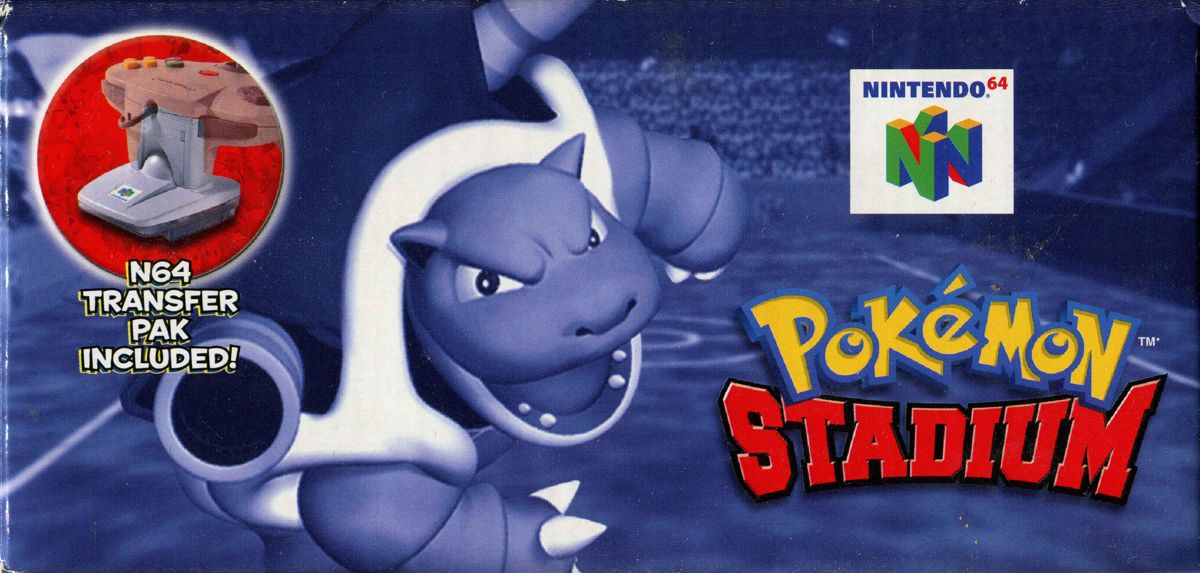 Spine/Sides for Pokémon Stadium (Nintendo 64): Top