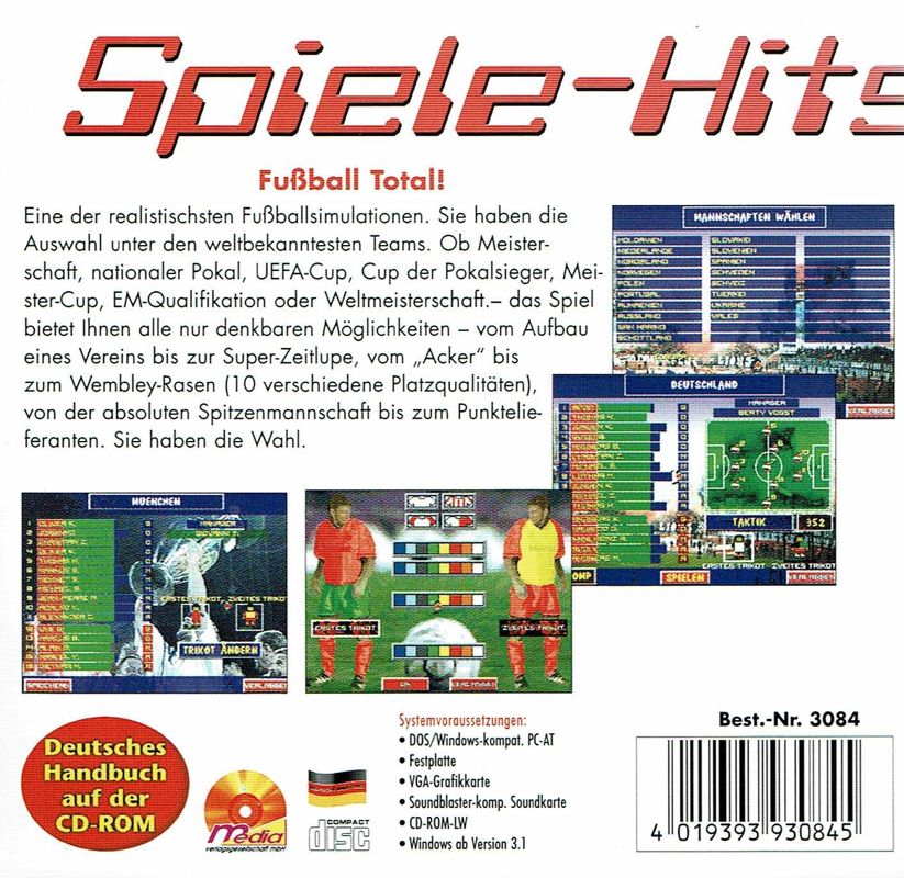 Other for Spiele-Hits (DOS): Football Glory - Back