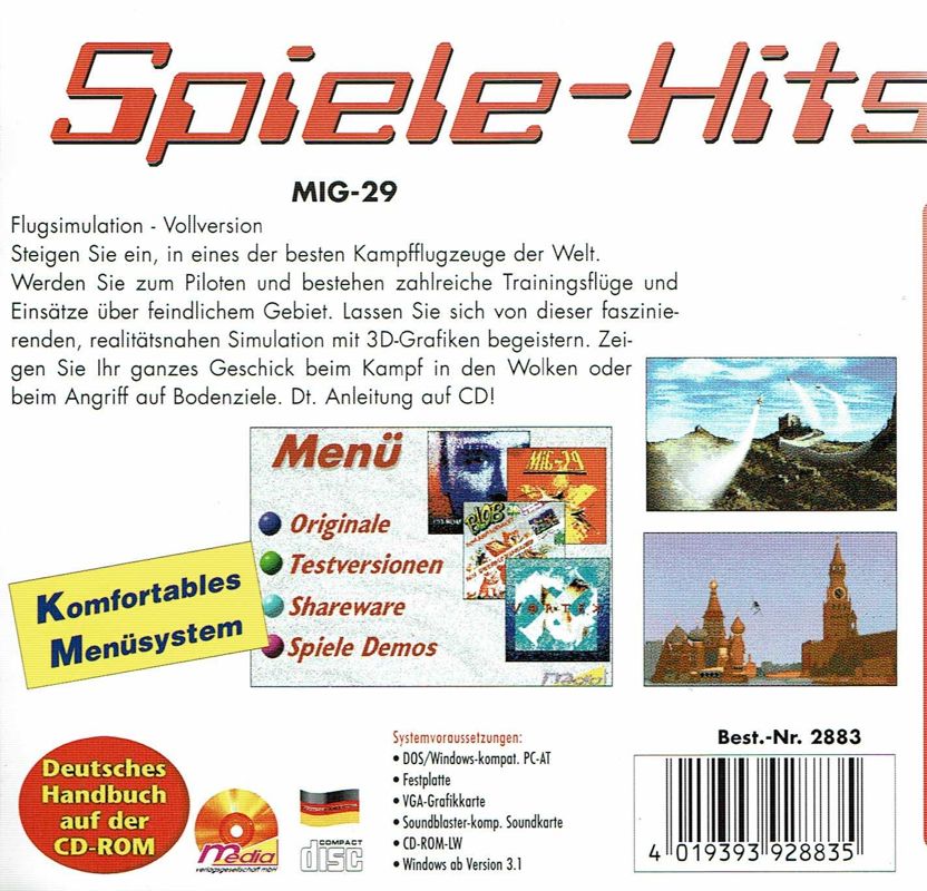 Other for Spiele-Hits (DOS): MiG-29 Fulcrum - Back