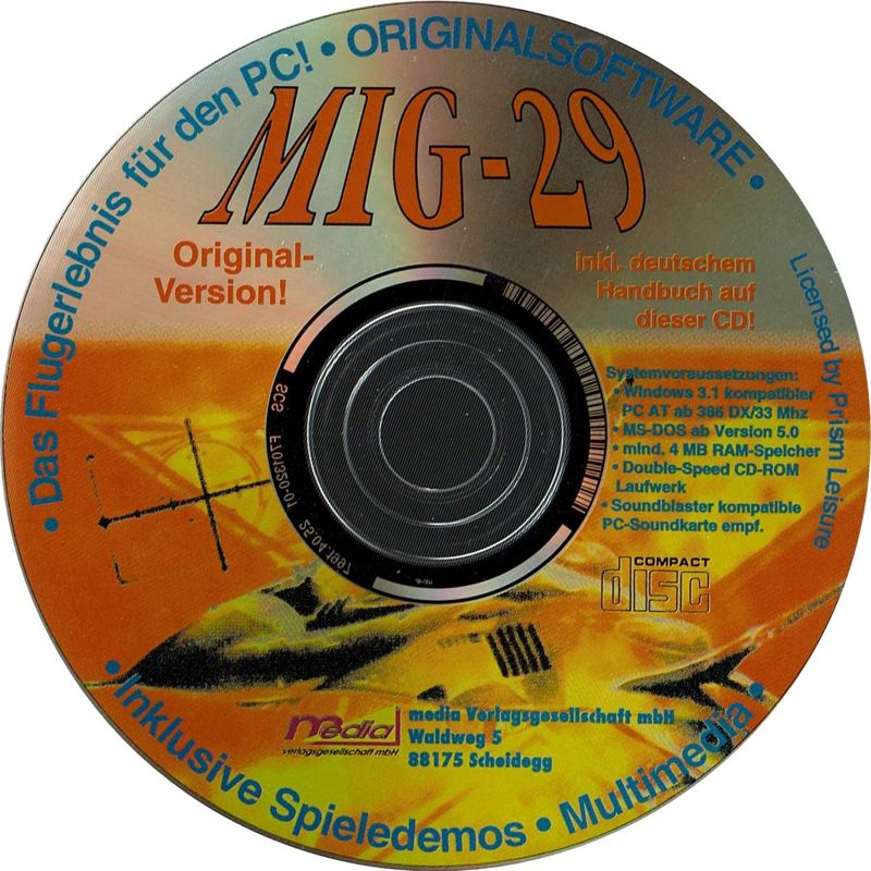 Media for Spiele-Hits (DOS): MiG-29 Fulcrum