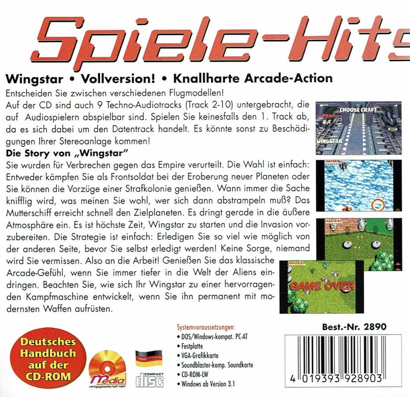 Other for Spiele-Hits (DOS): Wingstar - Back