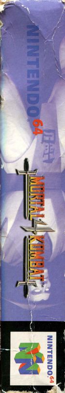Spine/Sides for Mortal Kombat 4 (Nintendo 64): Top
