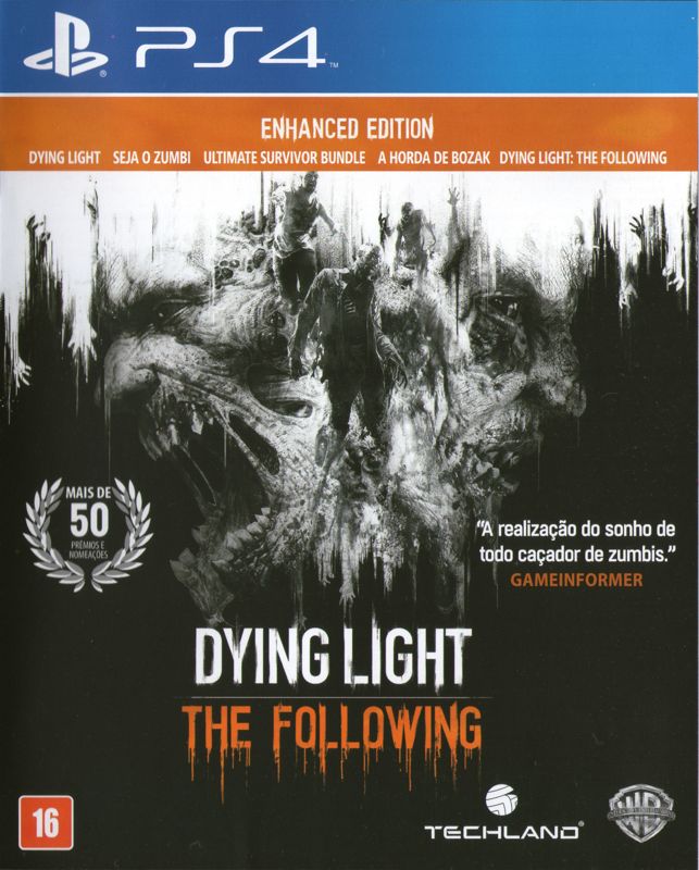Front Cover for Dying Light: The Following - Enhanced Edition (PlayStation 4)
