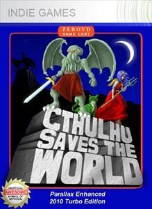 Front Cover for Cthulhu Saves the World (Xbox 360) (XNA Indie Games release): 1st version
